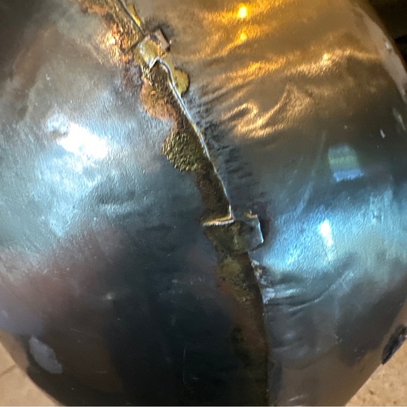 Antique Water Flask ,Water Bottle ,Brass Vase, Home Deco ,Collectible Vase - Picture 8 of 12